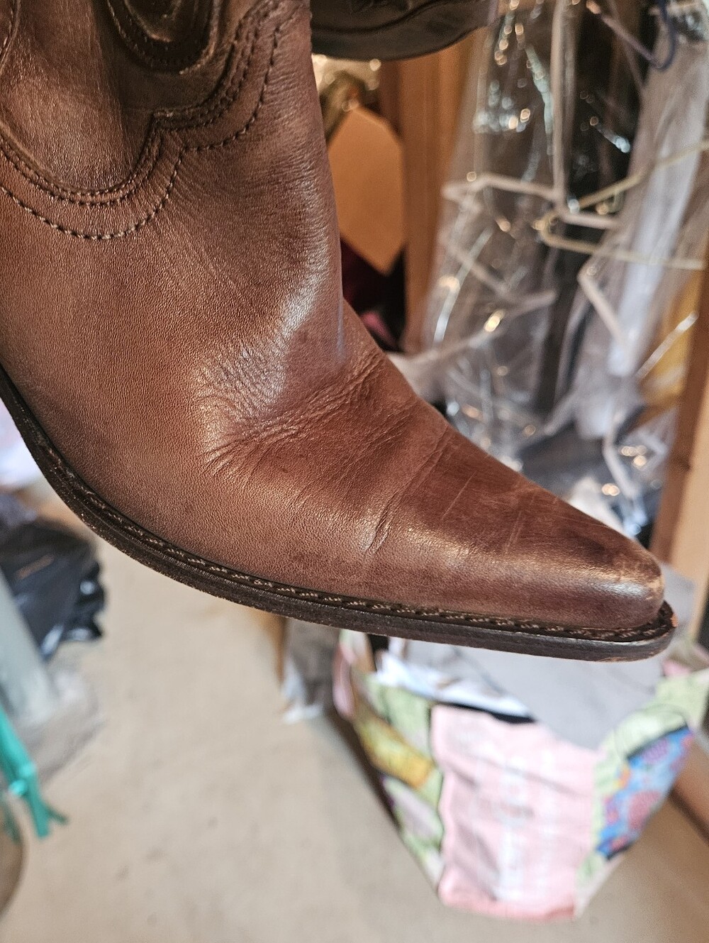 Carlos by Carlos Santana Slinger Leather Cowboy Boots - Picture 6 of 15
